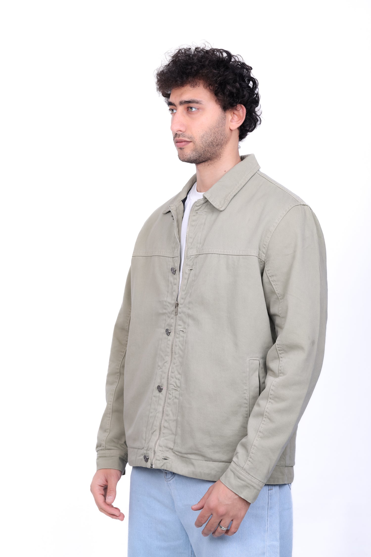 Gabardine Trucker Jacket 6016