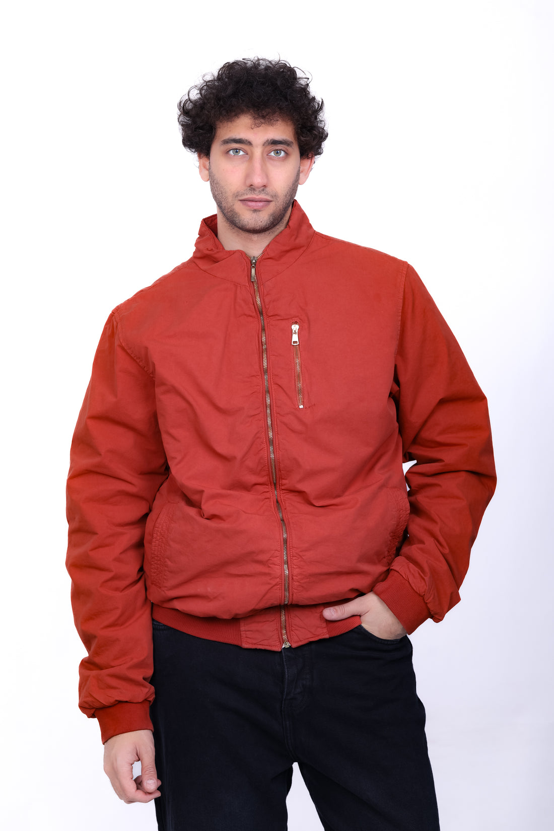 Gabardine Bomber Jacket 6003