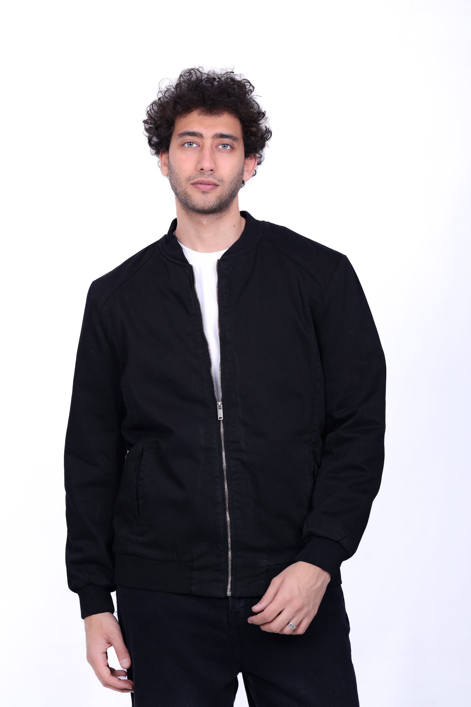 Gabardine Bomber Jacket 6011