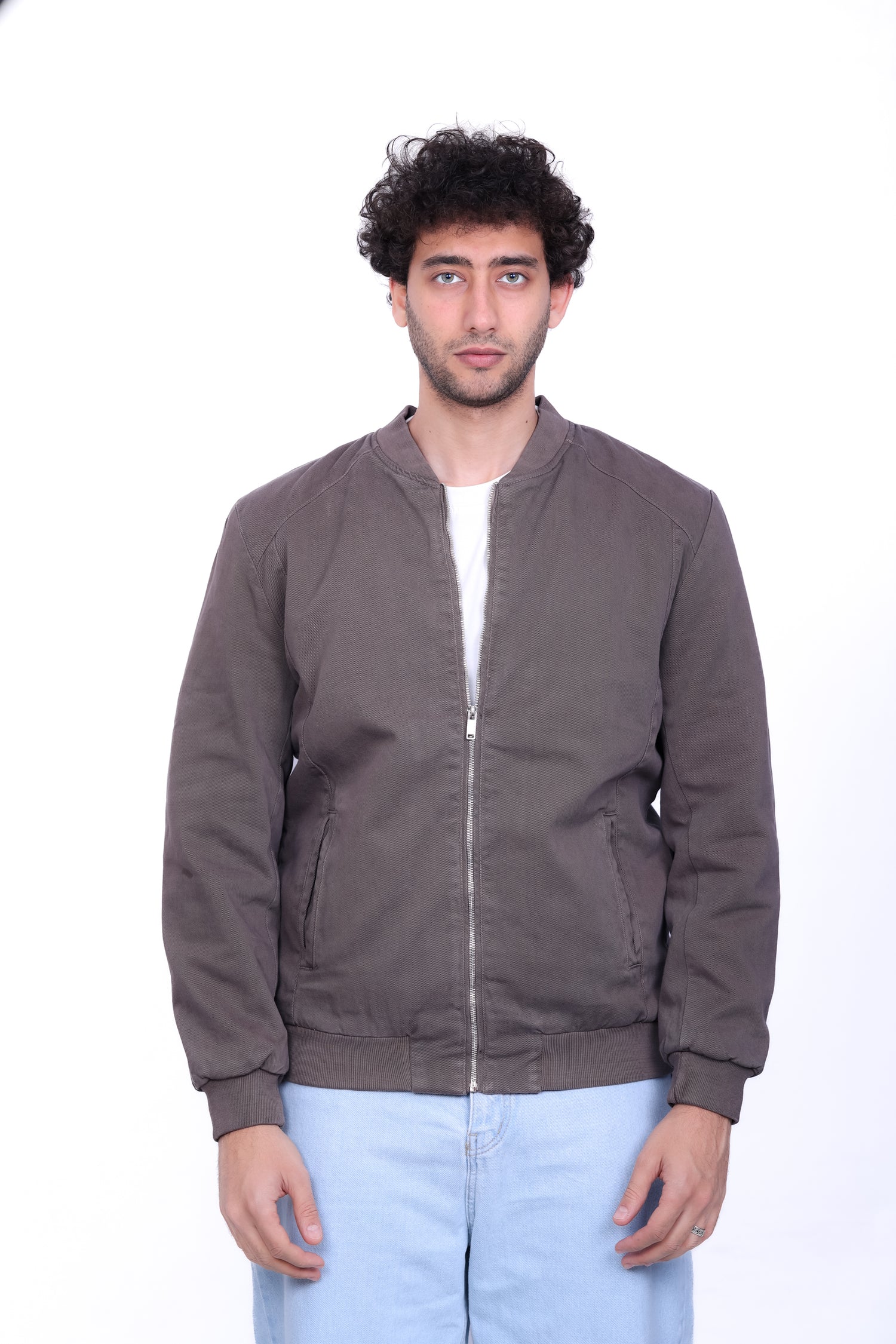 Gabardine Bomber Jacket 6011