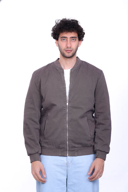 Gabardine Bomber Jacket 6011