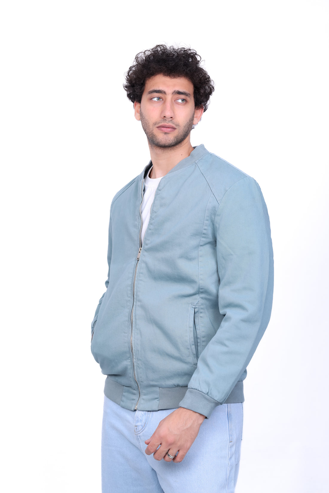 Gabardine Bomber Jacket 6011