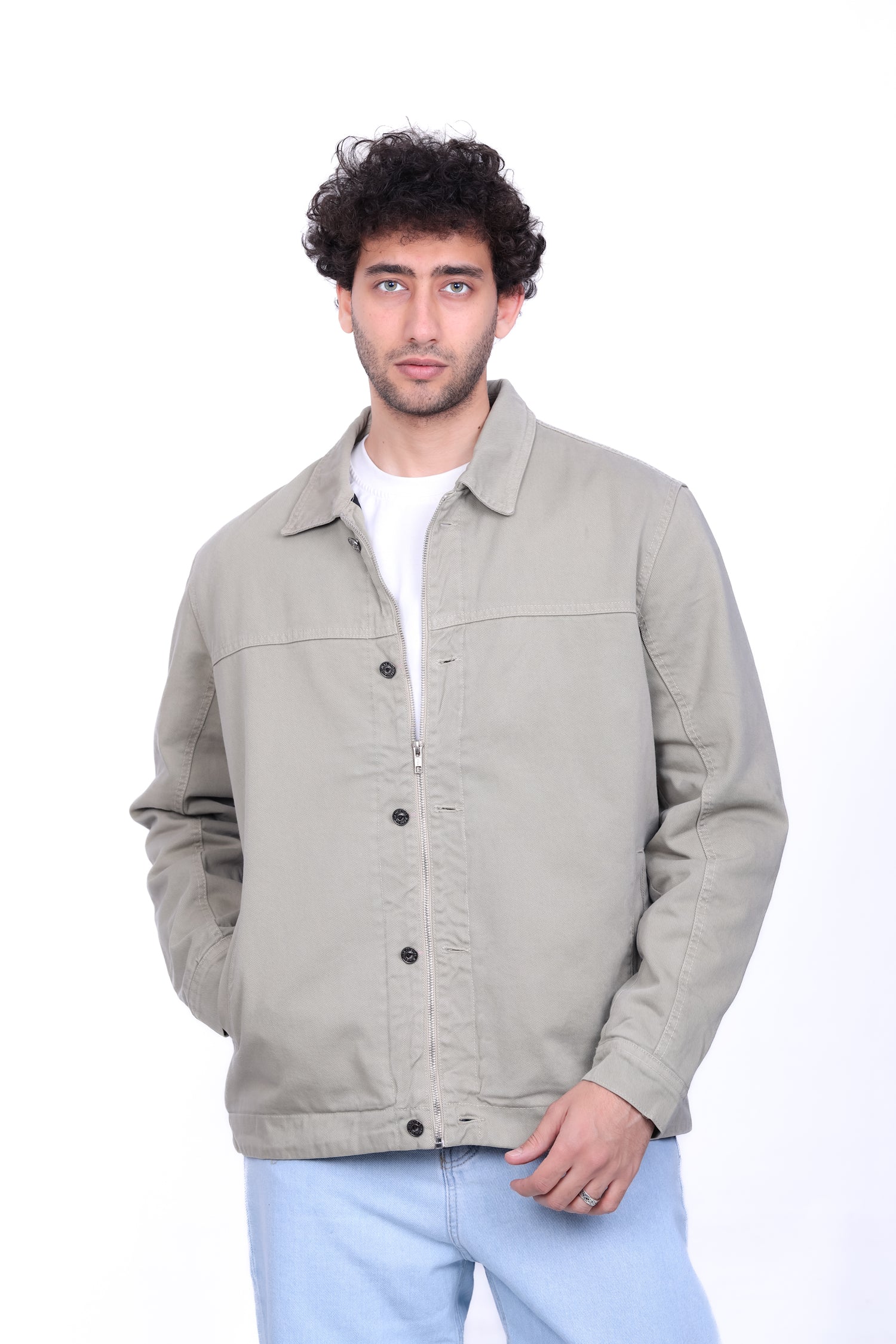 Gabardine Trucker Jacket 6016