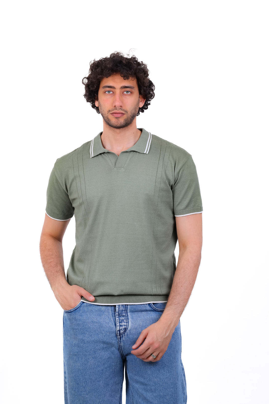 Knitwear Polo T_Shirt MHS017