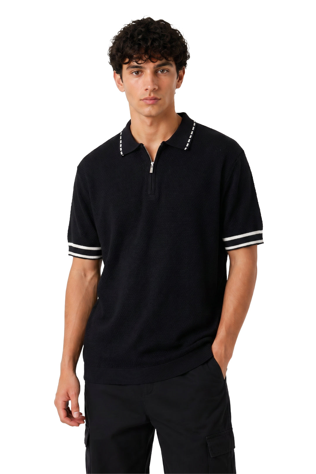 Knitwear Polo T_Shirt MHS018