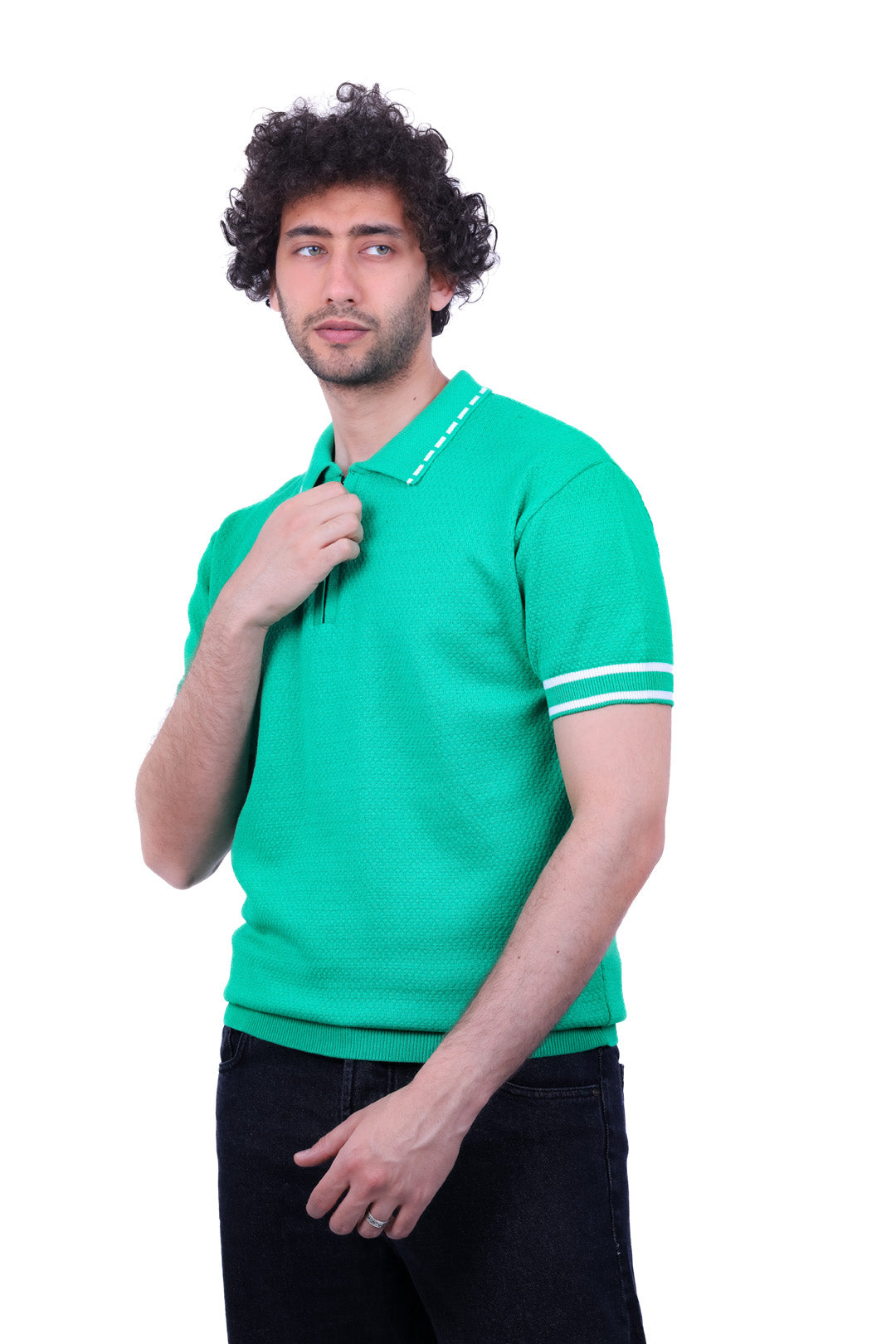 Knitwear Polo T_Shirt MHS018