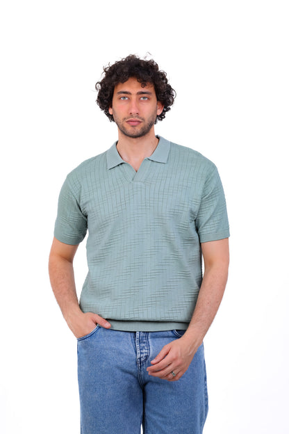 Knitwear Polo T_Shirt MHS019