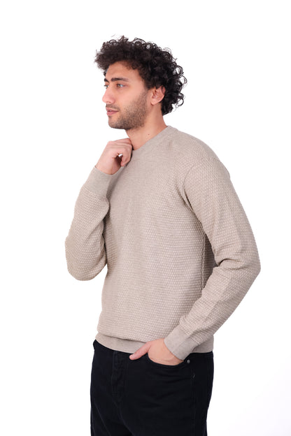 Knitwear Pullover Diamond Texture MANS 0126