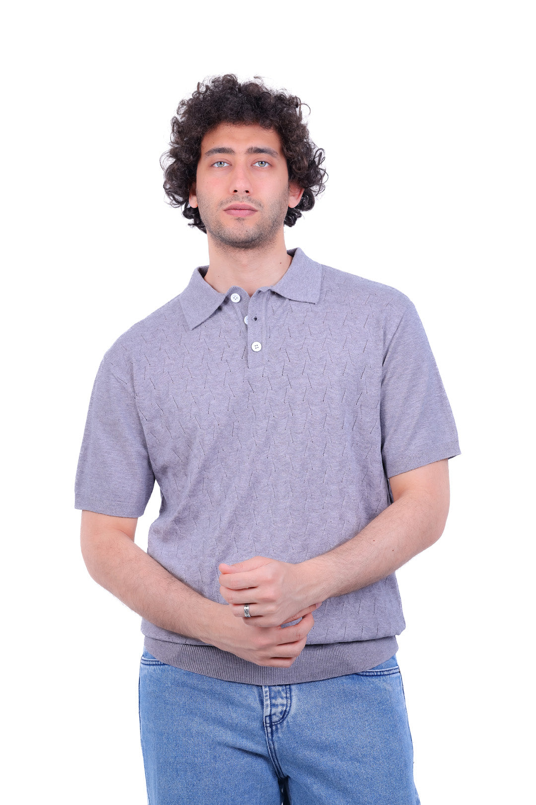 Knitwear T_Shirt Button_Collar 107 MANS 0526