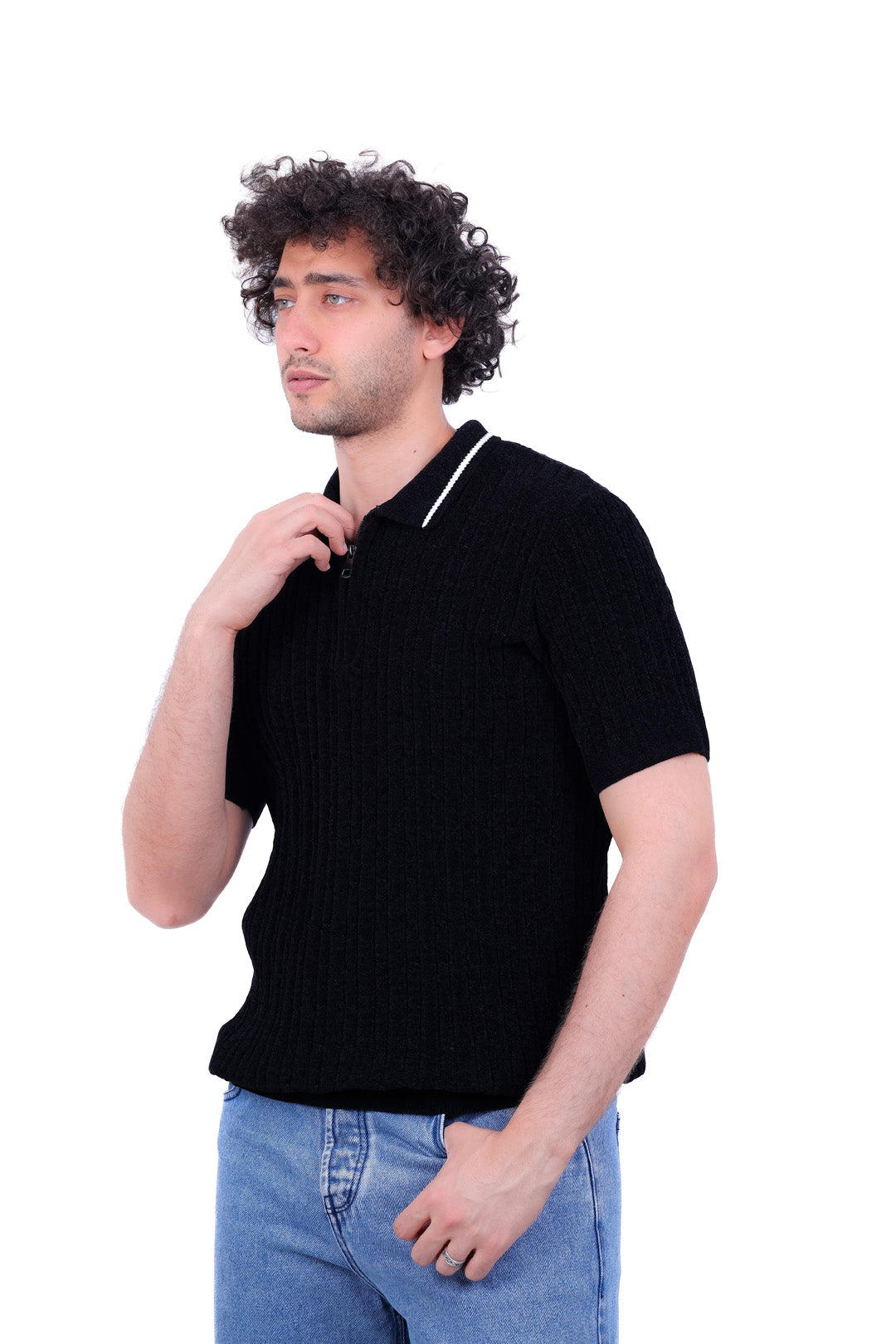 Knitwear T_Shirt Velvet_Collar 105 MANS 0526