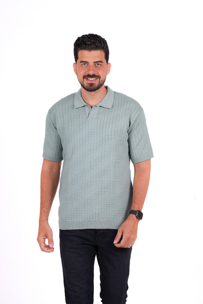 Knitwear Polo T_Shirt MHS019