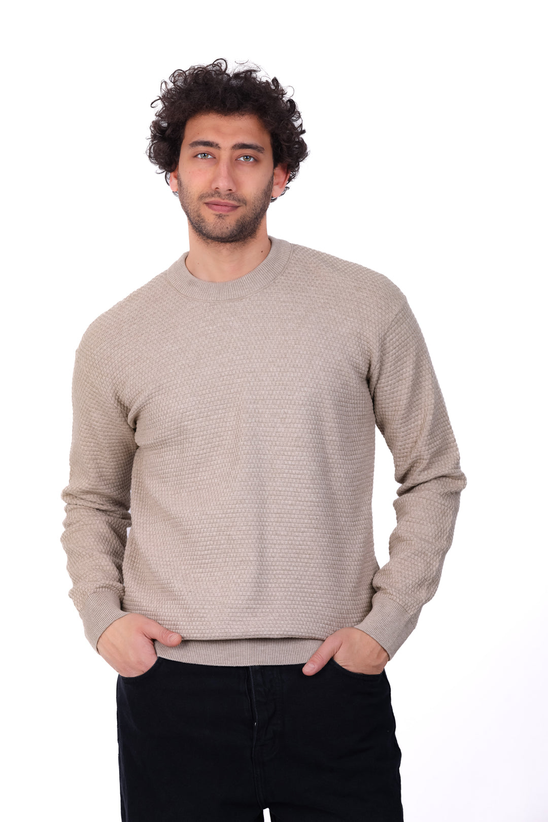 Knitwear Pullover Diamond Texture MANS 0126