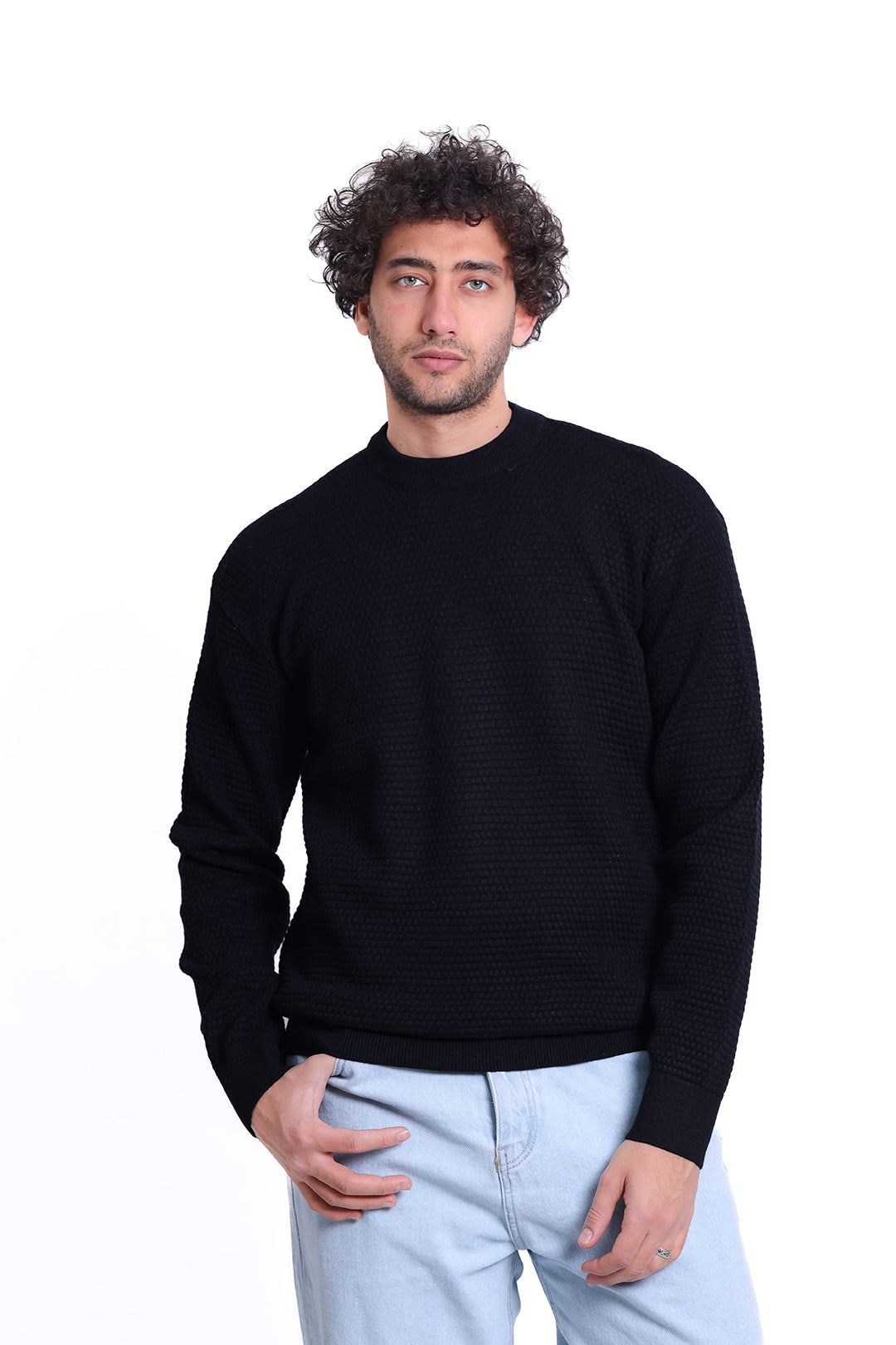 Knitwear Pullover Diamond Texture MANS 1225
