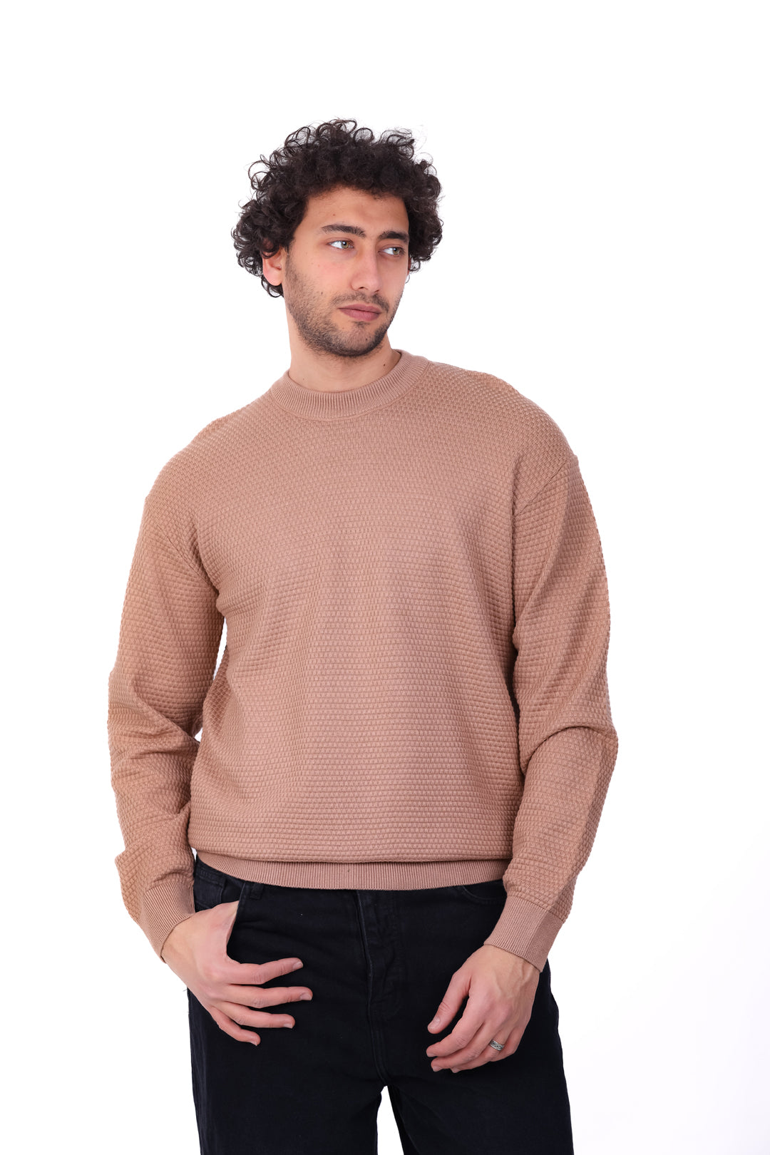 Knitwear Pullover Diamond Texture MANS 1225