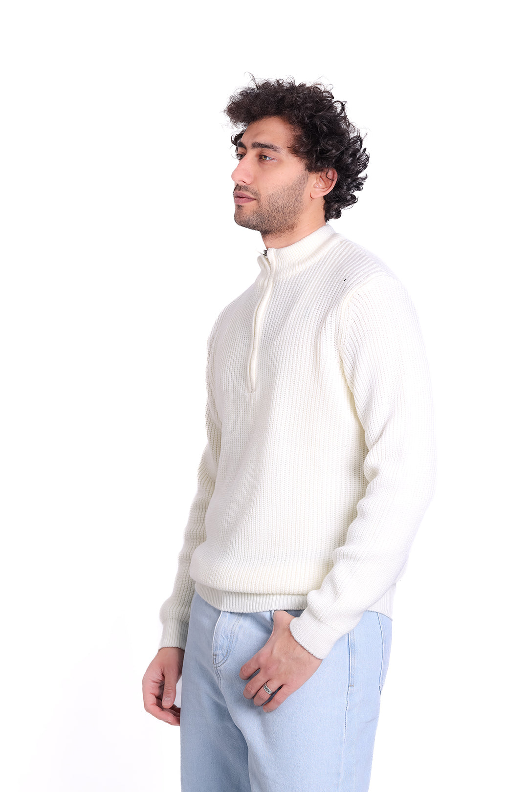 Knitwear Pullover Half_ZiP Textured 1225 MKA