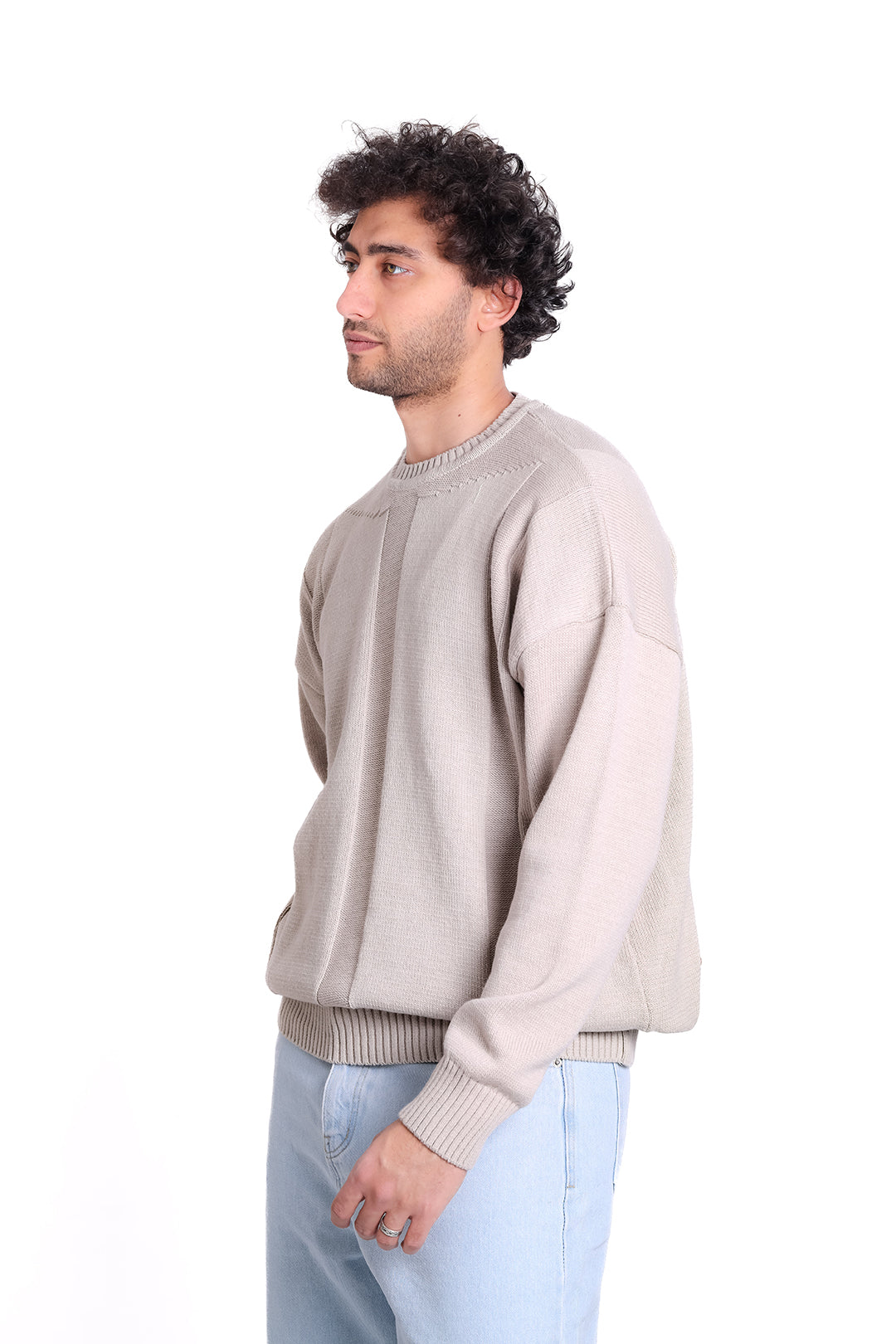 Knitwear Pullover Ribbed Hem Knit MKA