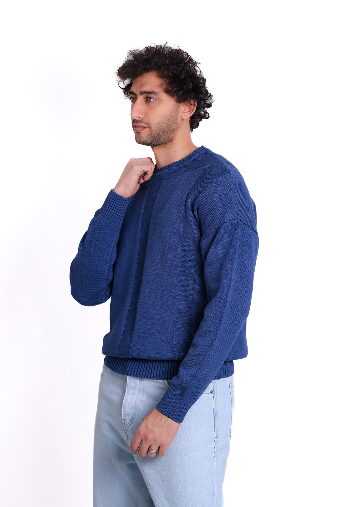 Knitwear Pullover Ribbed Hem Knit MKA