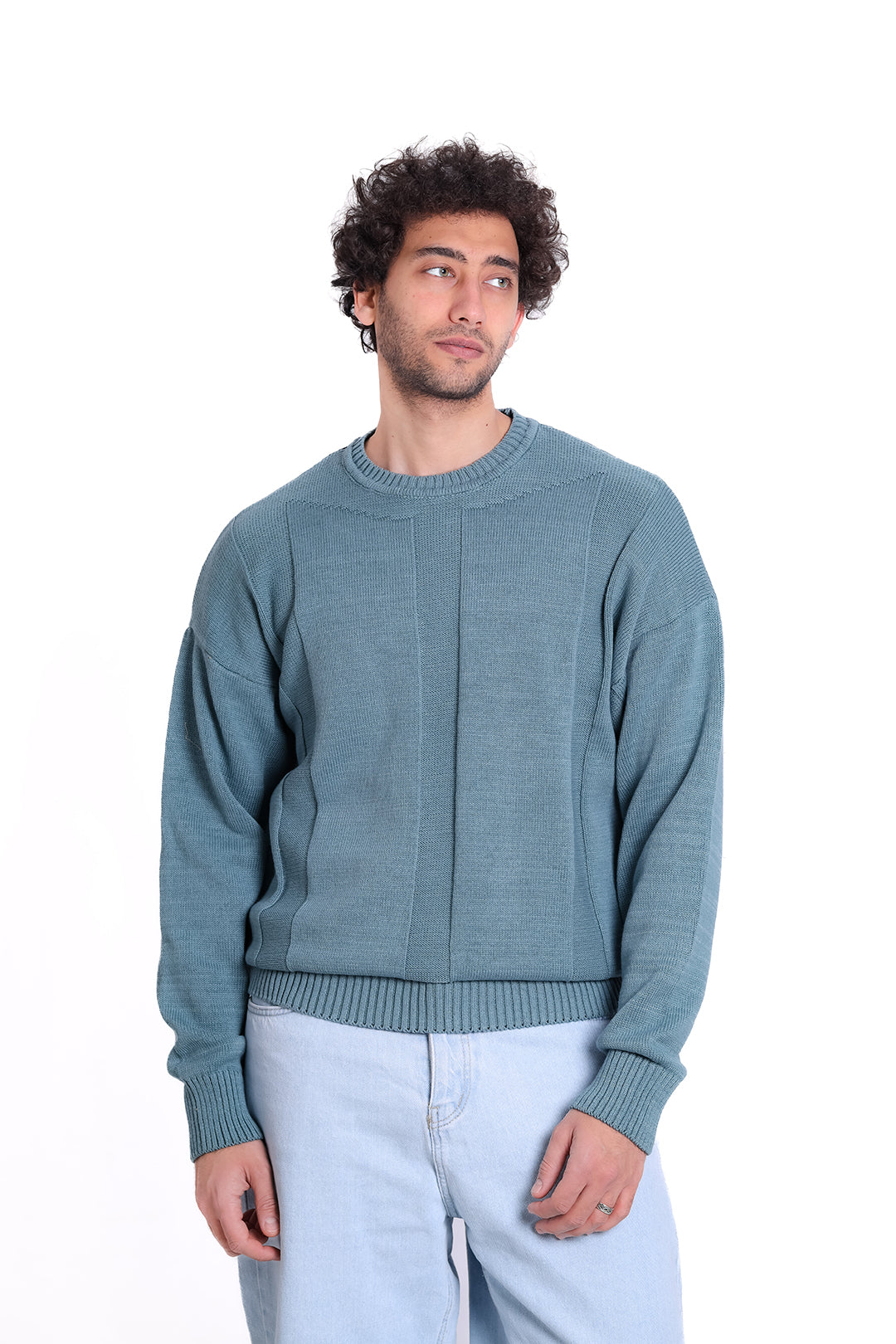 Knitwear Pullover Ribbed Hem Knit MKA