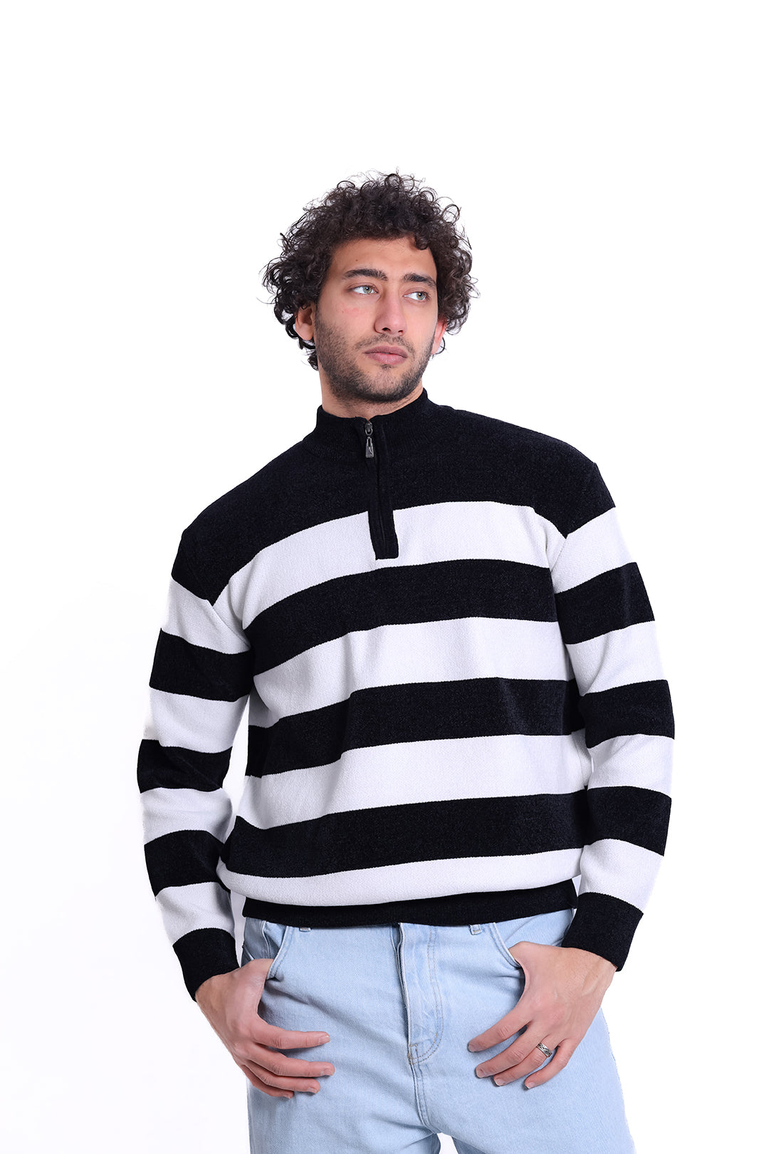 Knitwear Pullover Stripe Block MANS 1225