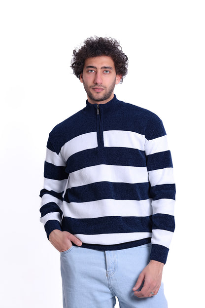 Knitwear Pullover Stripe Block MANS 1225