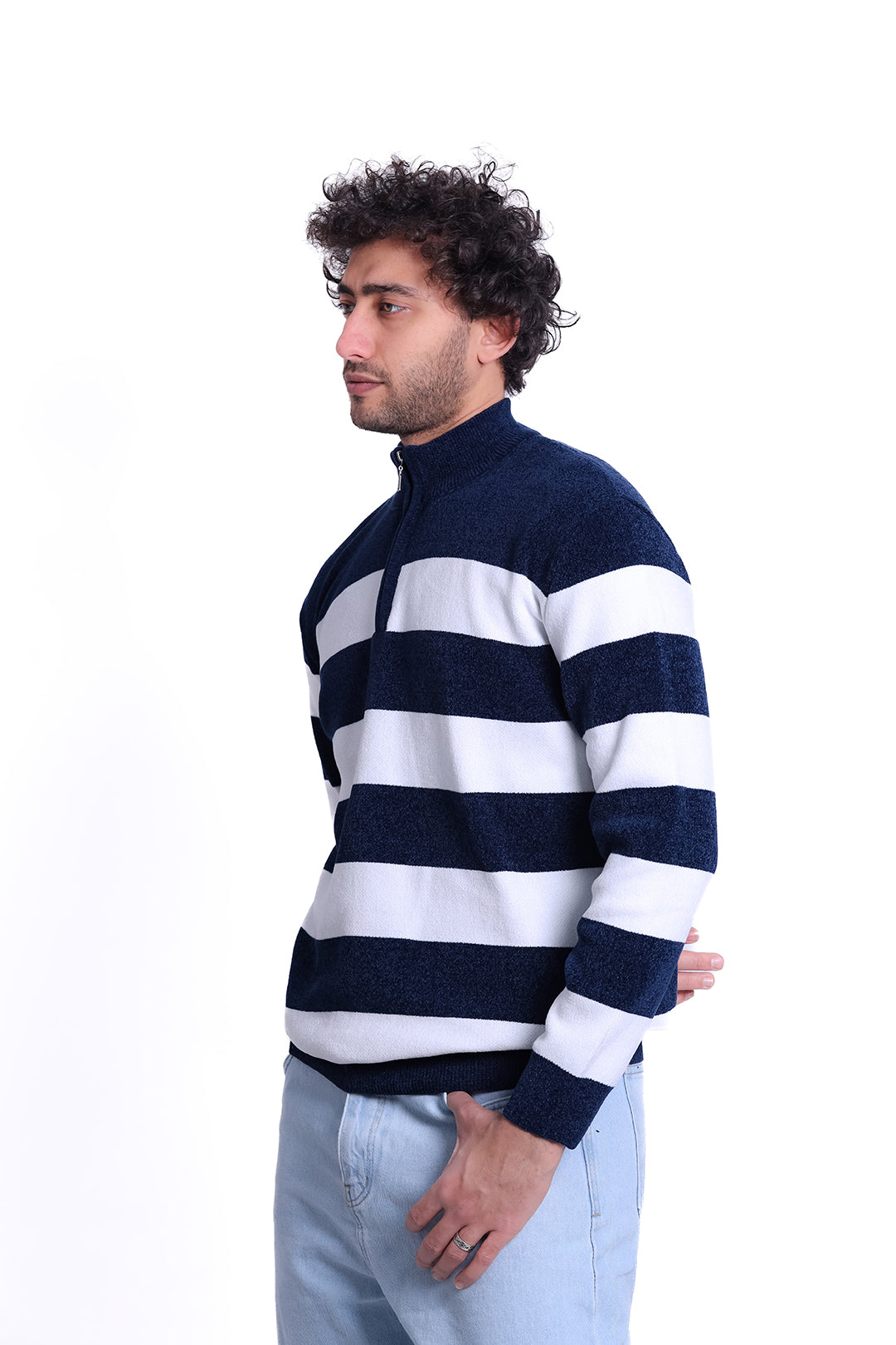 Knitwear Pullover Stripe Block MANS 1225