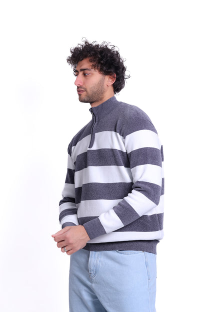 Knitwear Pullover Stripe Block MANS 1225