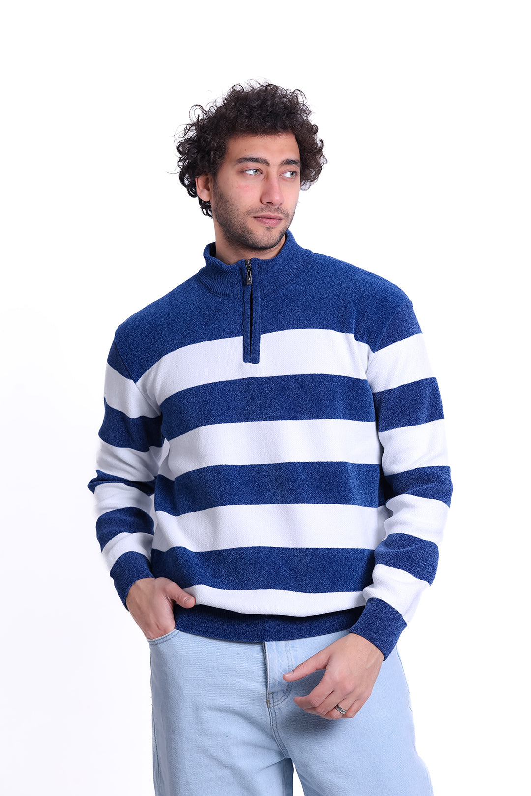 Knitwear Pullover Stripe Block MANS 1225