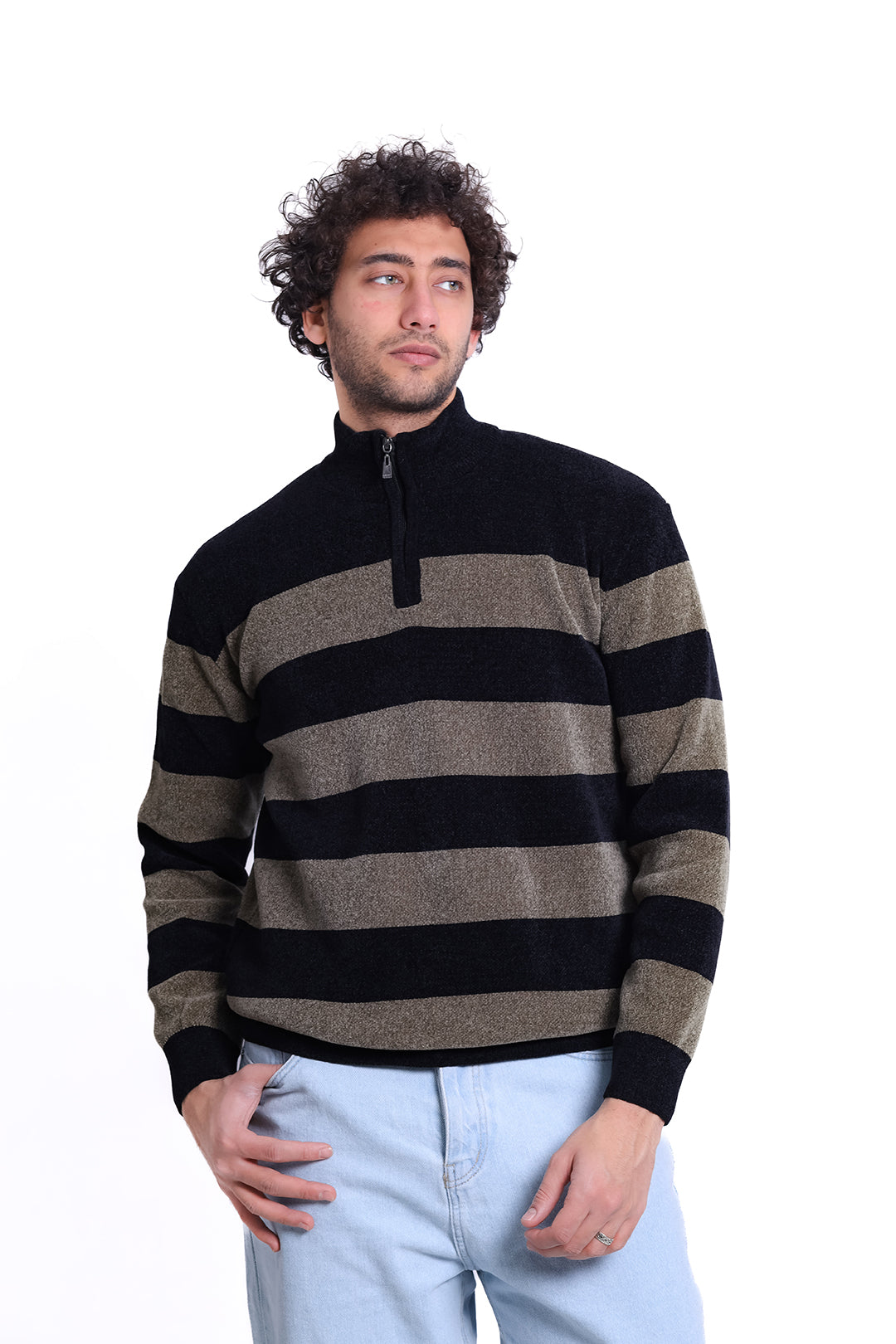 Knitwear Pullover Stripe Block MANS 1225