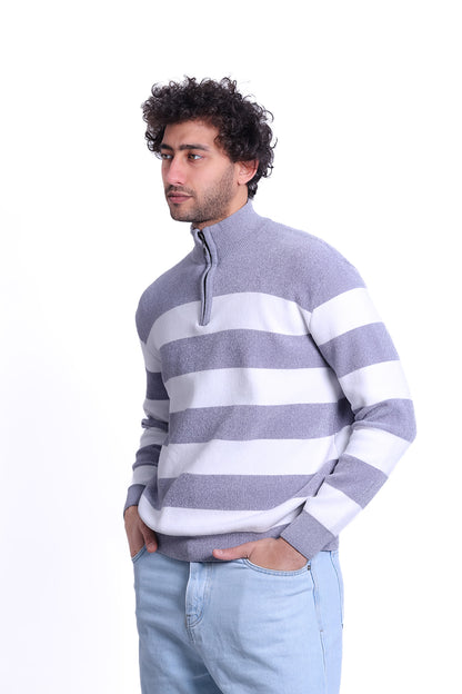 Knitwear Pullover Stripe Block MANS 1225