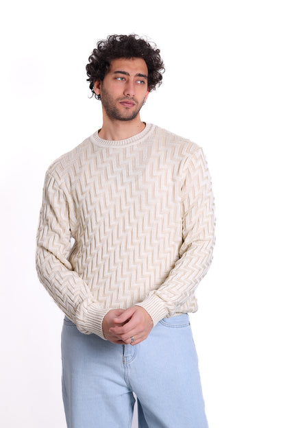 Knitwear Pullover Zigzag Textured 1225 MKA