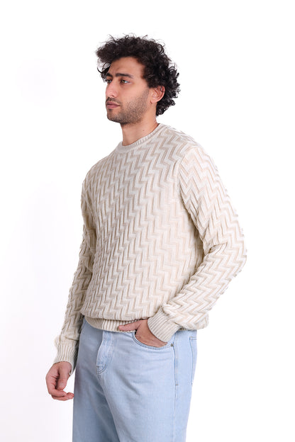 Knitwear Pullover Zigzag Textured 1225 MKA