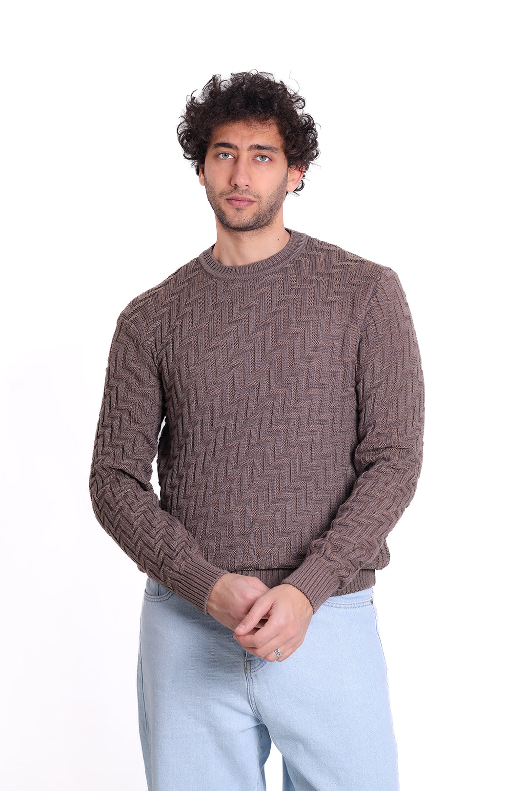 Knitwear Pullover Zigzag Textured 1225 MKA