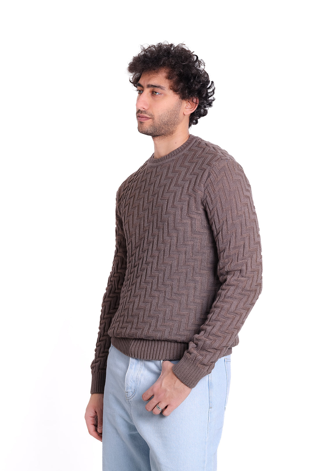 Knitwear Pullover Zigzag Textured 1225 MKA