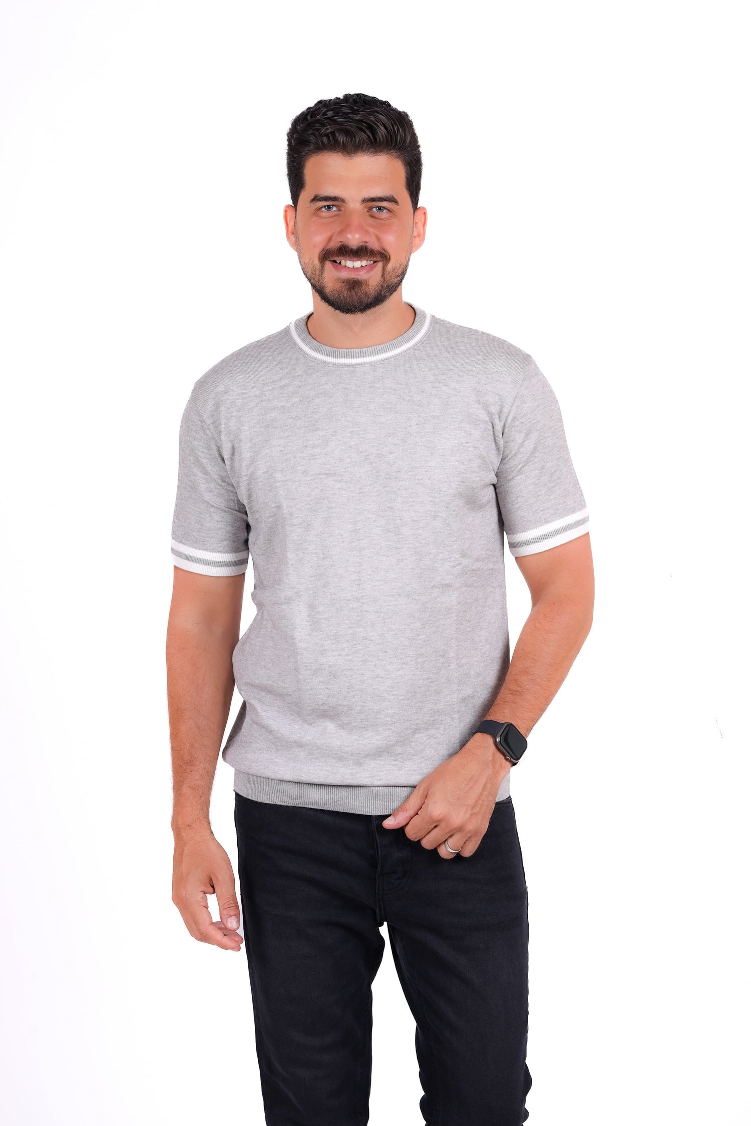 Knitwear Round T-Shirt MHS010