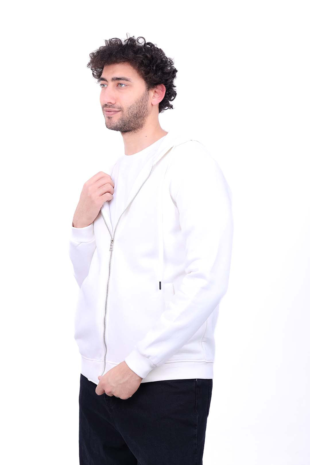 Milton Hoodie Zipped Sweatshirt