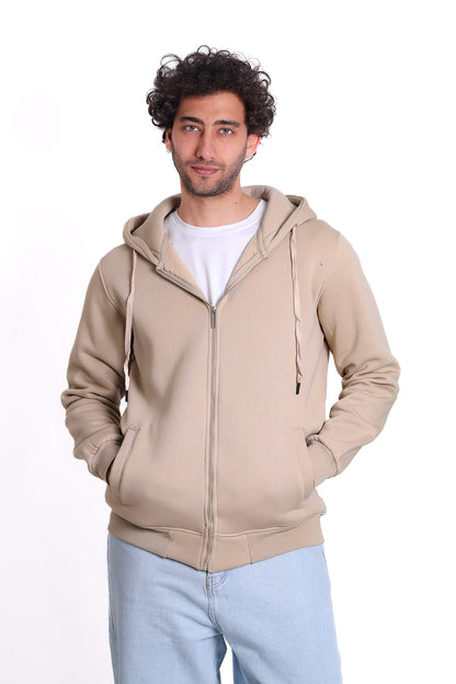Milton Zipped Hoodie Basic 101225 WL