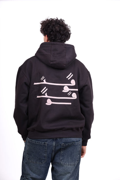 Over Size Milton Hoodie Printed All Time