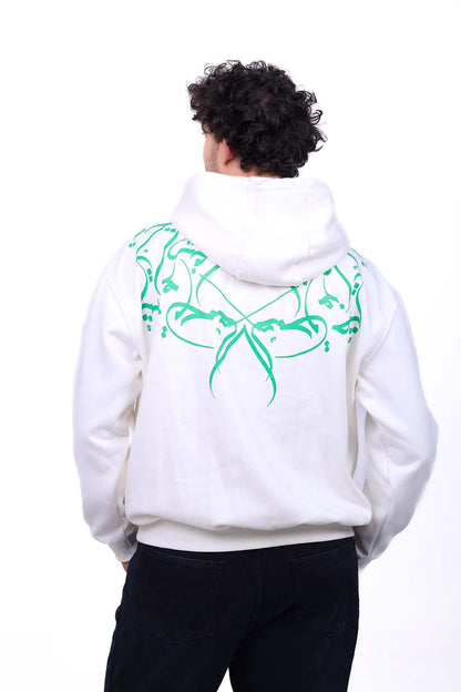 Over Size Milton Hoodie Sweatshirt Printed Trust