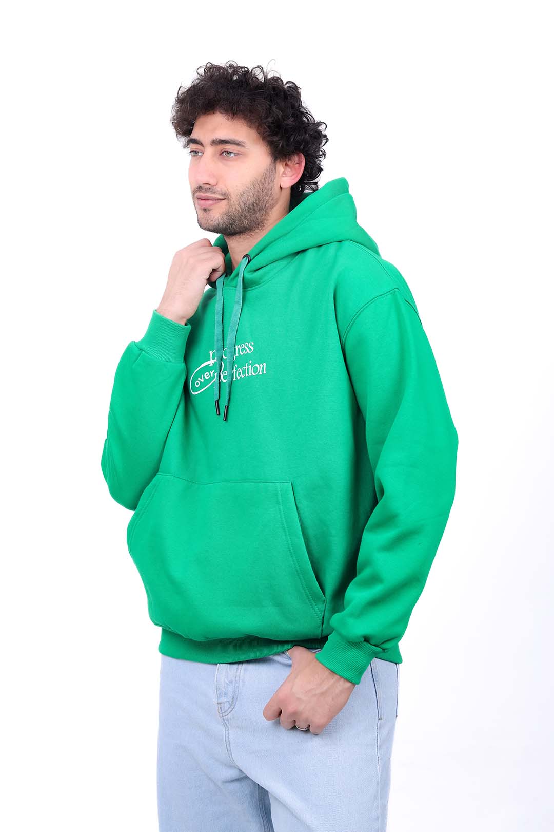 Over Size Milton Hoodie Sweatshirt Printed Over Perfection