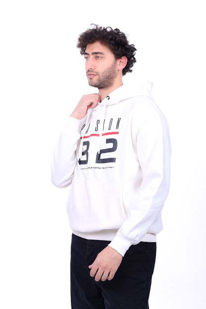 Over Size Milton Hoodie Sweatshirt Printed Pass32