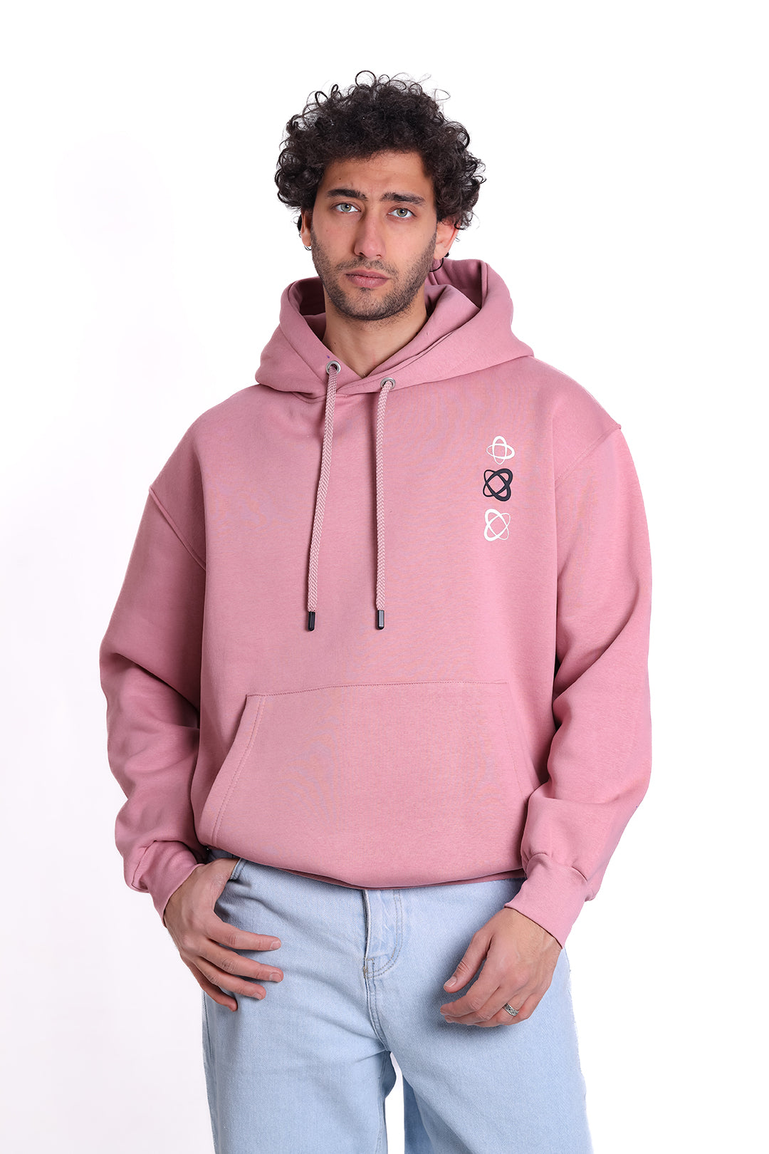 Over Size Milton Hoodie Printed Slogan New Edition 1225