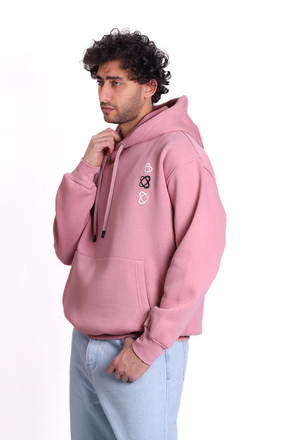 Over Size Milton Hoodie Printed Slogan New Edition 1225