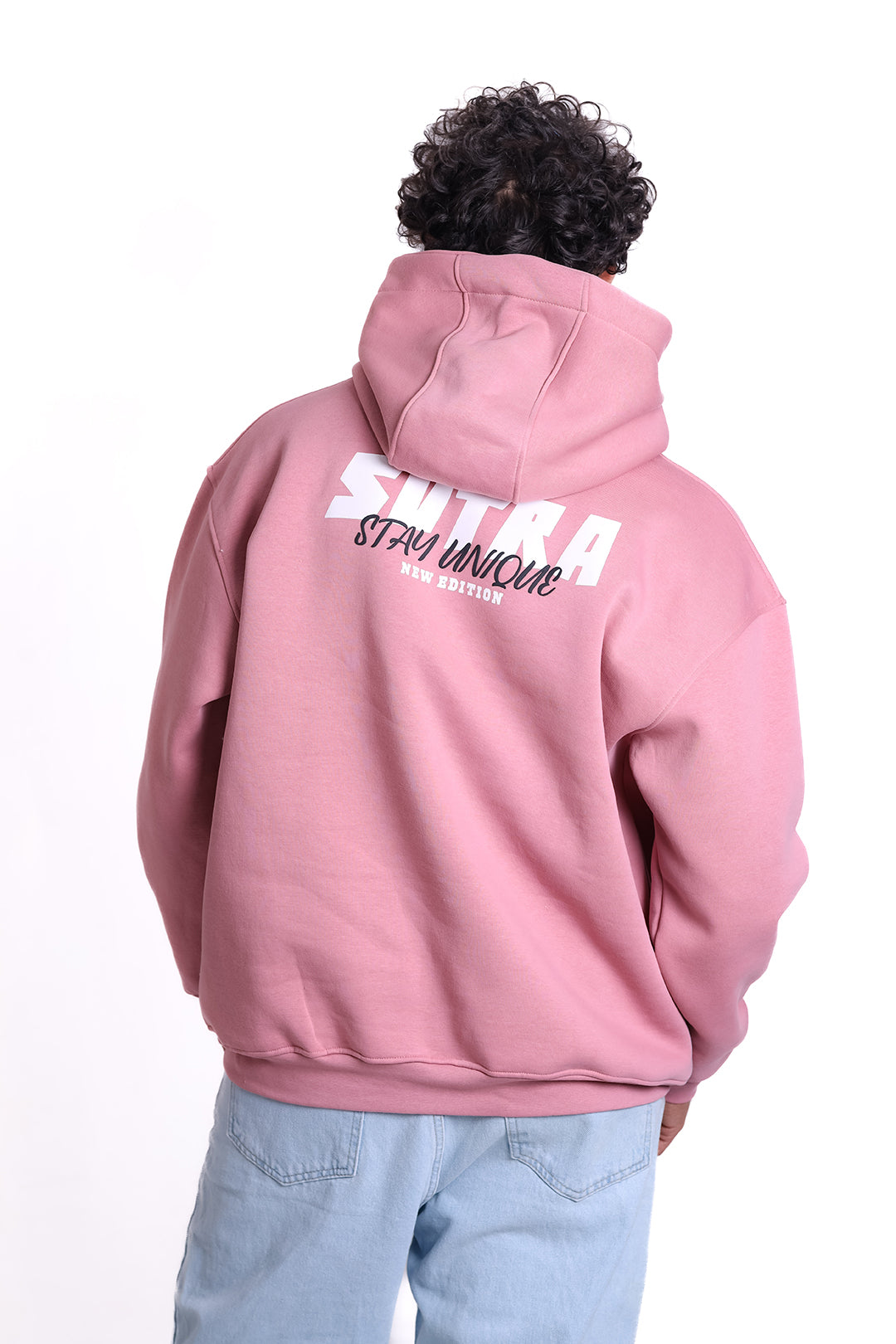 Over Size Milton Hoodie Printed Slogan New Edition 1225