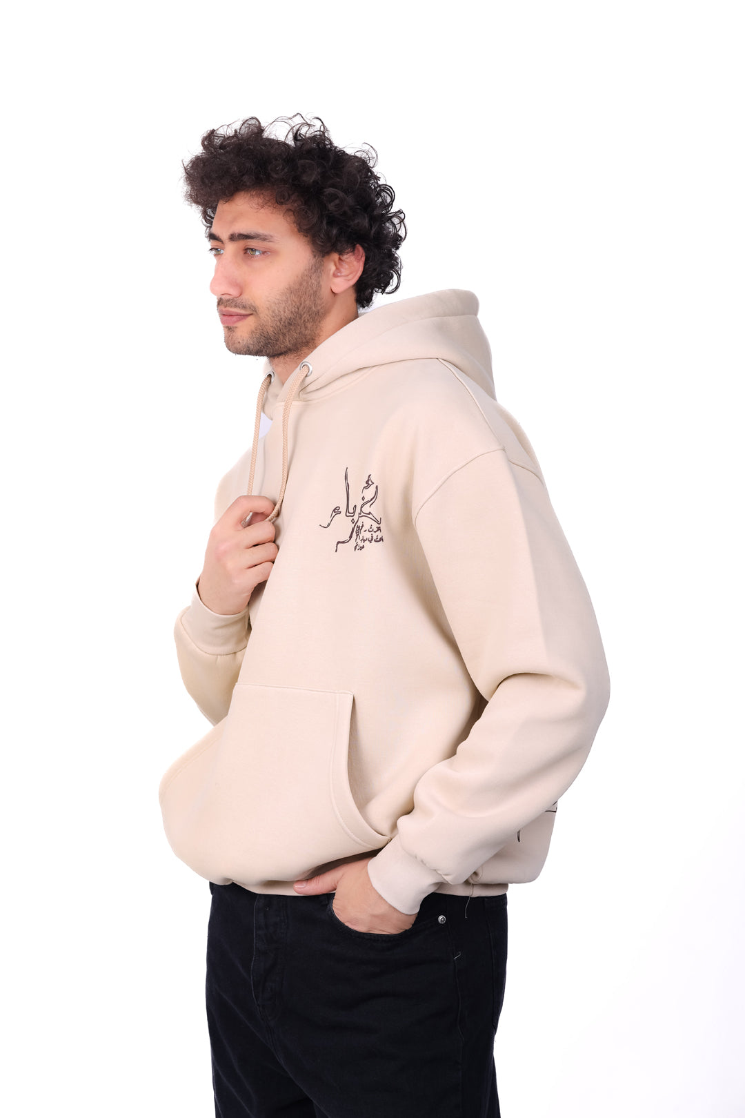 Over Size Milton Hoodie Printed Strangers 0126