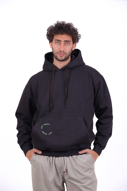 Over Size Milton Hoodie Sweatshirt Printed EITHER