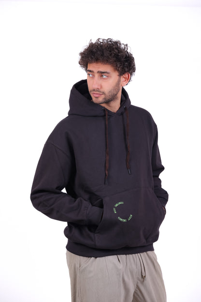 Over Size Milton Hoodie Sweatshirt Printed EITHER