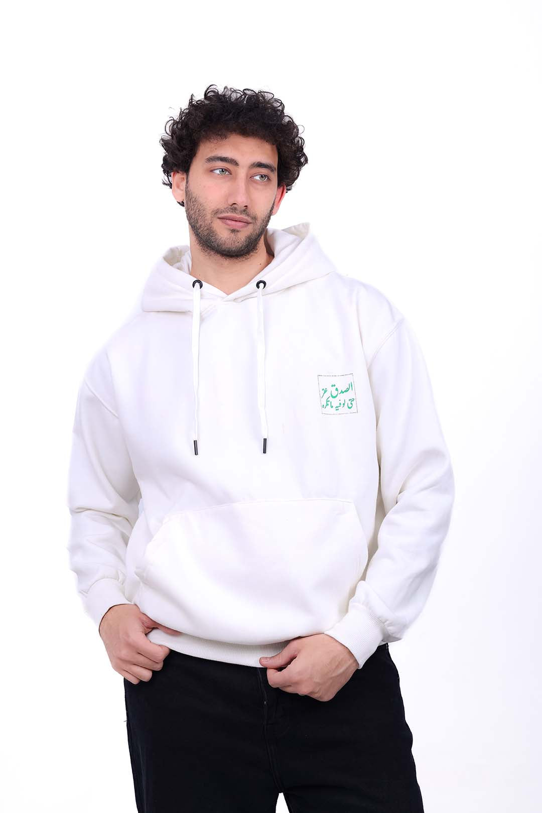 Over Size Milton Hoodie Sweatshirt Printed Trust
