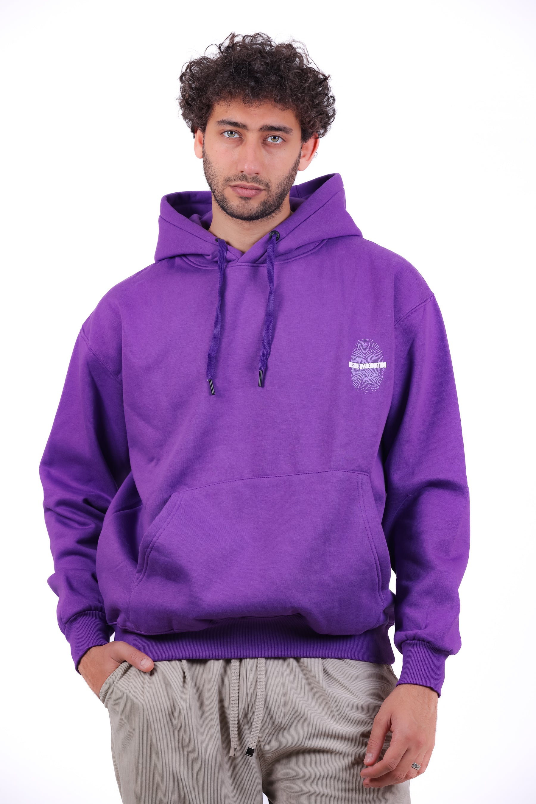 Over Size Milton Hoodie Sweatshirt Printed Imagination