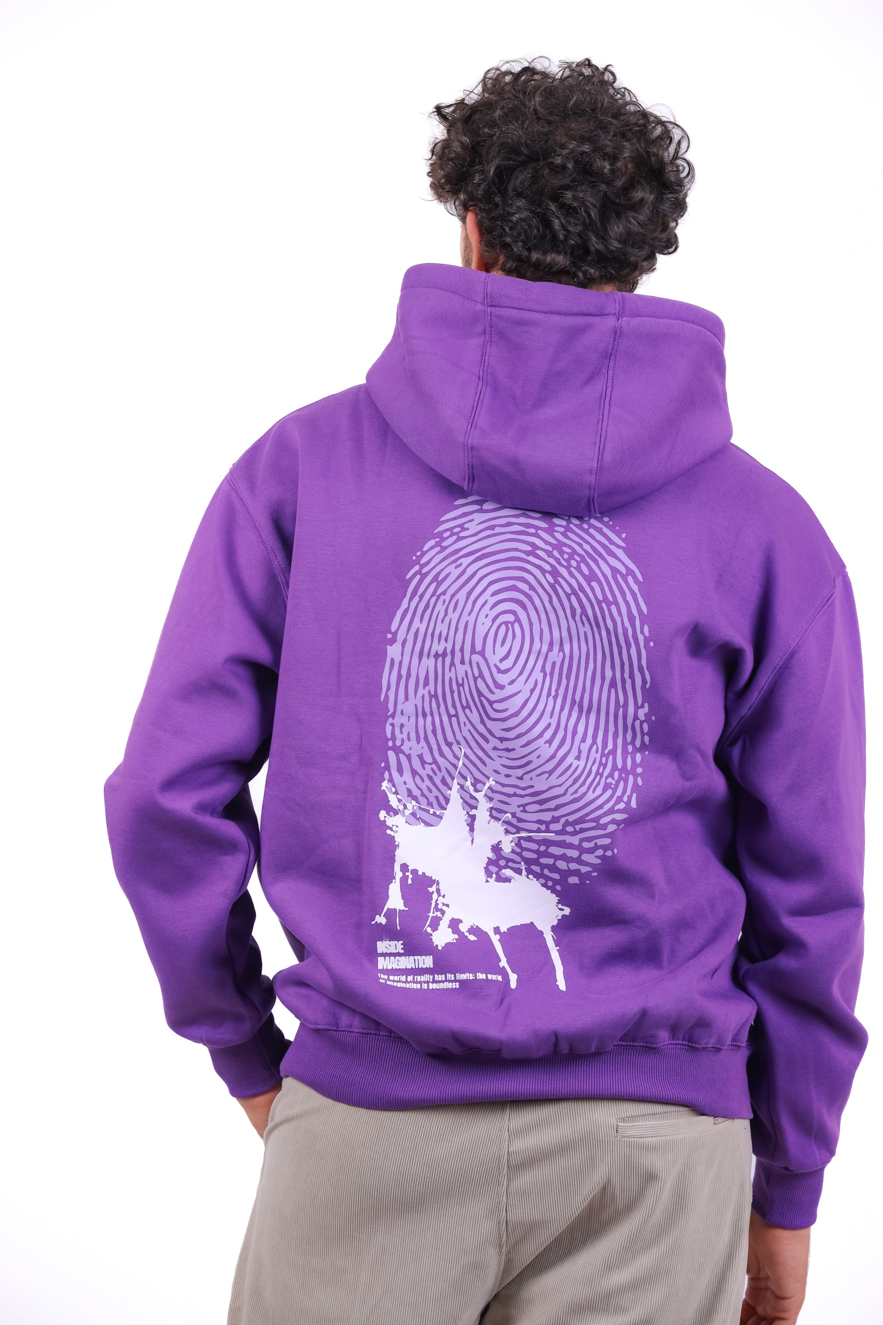 Over Size Milton Hoodie Sweatshirt Printed Imagination