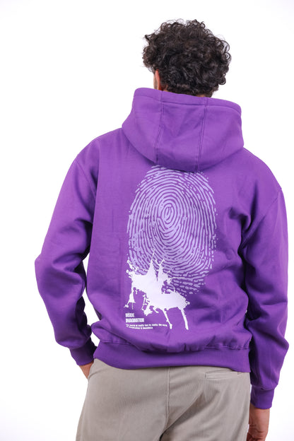 Over Size Milton Hoodie Sweatshirt Printed Imagination